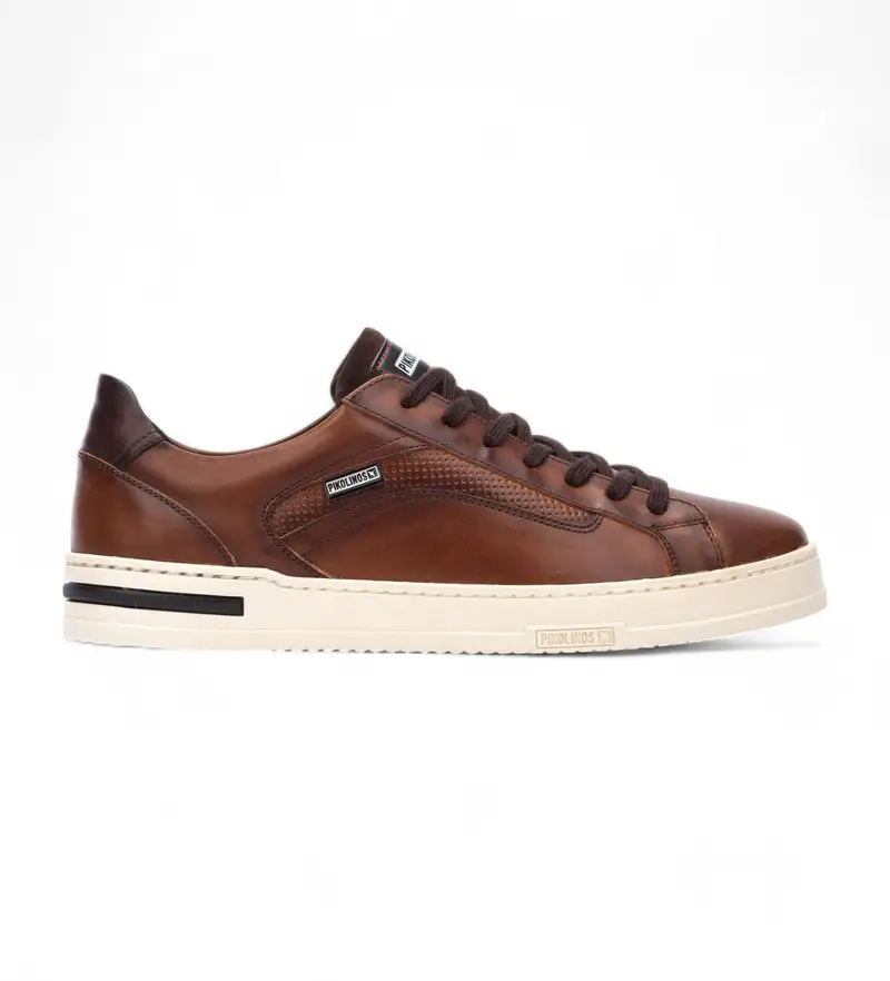 per uomo M1K-6307C1 Sneaker Xativa in pelle marrone (40), Basso, Stringhe, Casual