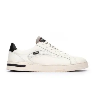 per uomo M1K-6307C2 Sneakers Xativa in pelle bianca (39), Bianco, Basso, Stringhe, Casual