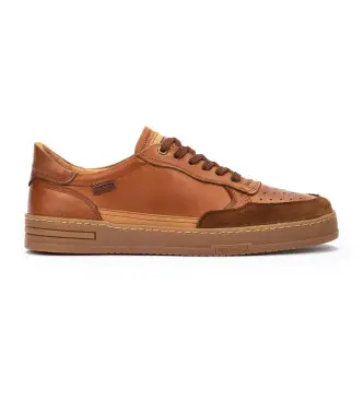 per uomo M1K-6383C1 Sneakers in pelle Xativa marrone (39), Basso, Stringhe, Casual