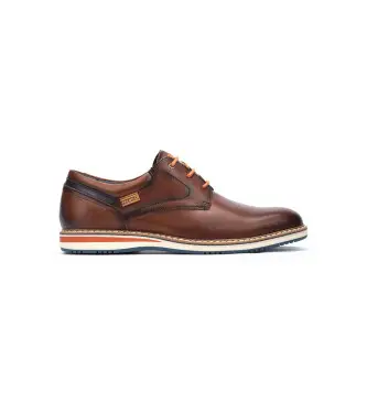 per uomo M1T-4050 Scarpe in pelle Avila M1T-4050 in pelle (43), Marrone, Basso, Stringhe, Casual, Da sera, Classico