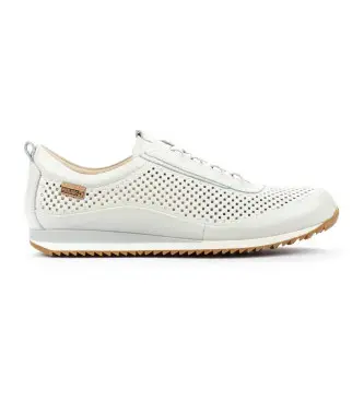 per uomo M2A-6252 Sneaker bianche in pelle Liverpool (42), Bianco, Basso, Stringhe, Casual, Classico