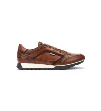 per uomo M5N-6247C1 Sneaker Cambil in pelle marrone (39), Basso, Stringhe, Casual