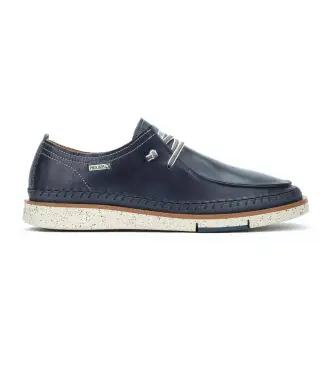 per uomo M6L-4274C1 Scarpe San Juan in pelle blu (40), Basso, Stringhe, Casual