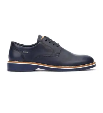 per uomo M6W-4311 Scarpe in pelle Blue Carlet (40), Basso, Stringhe, Casual