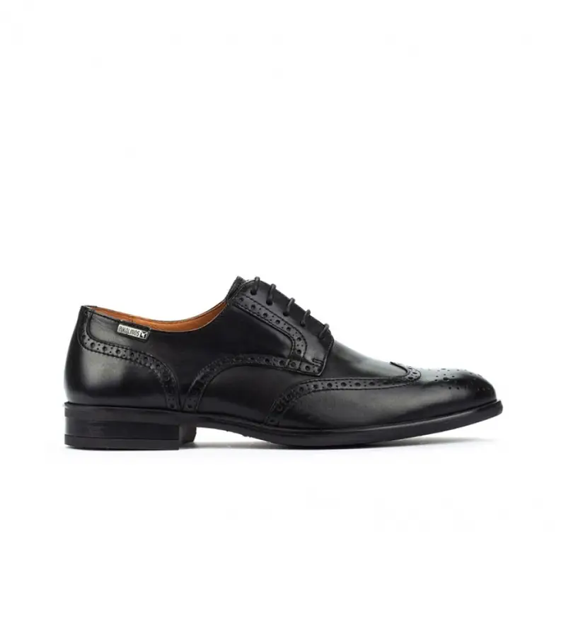 per uomo M7J-4186 Scarpe in pelle Bristol M7J nero (39), Stringhe, Casual