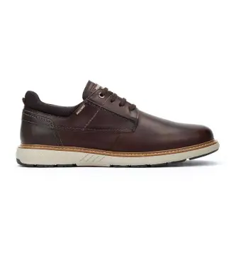 per uomo M8D-4292C1 Scarpe in pelle marrone scuro Bilbao (41), Basso, Stringhe, Casual