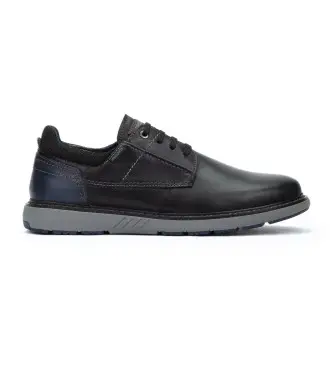 per uomo M8D-4292C1 Scarpe in pelle nera Bilbao (39), Nero, Basso, Stringhe, Casual
