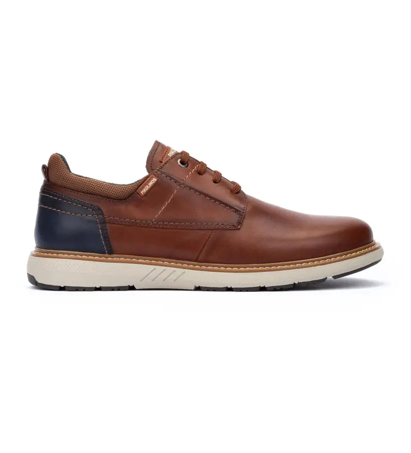 per uomo M8D-4292C1 Sneakers in pelle marrone Bilbao (40), Basso, Stringhe, Casual