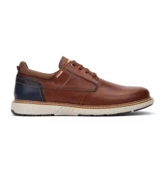 per uomo M8D-4292C1 Sneakers in pelle marrone Bilbao (41), Basso, Stringhe, Casual