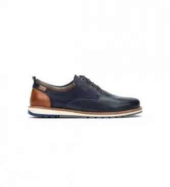 per uomo M8J-4183 Berna M8J-4183 scarpe in pelle blu (39), Basso, Stringhe, Casual, Da sera, Classico, Navy