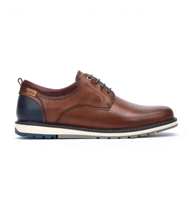 per uomo M8J-4183 Scarpe in pelle Berna M8J-4183 in pelle (40), Marrone, Basso, 1 a 3 cm, Stringhe, Casual