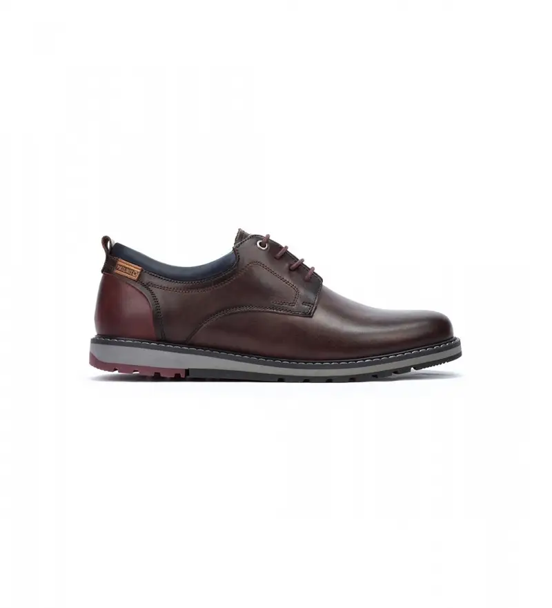 per uomo M8J-4183 Scarpe in pelle Berna marrone (40), Basso, Stringhe, Casual, Da sera, Classico