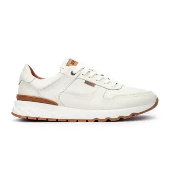 per uomo M8R-6239C1 Sneakers Aranda in pelle bianca (39), Bianco, Basso, Stringhe, Casual