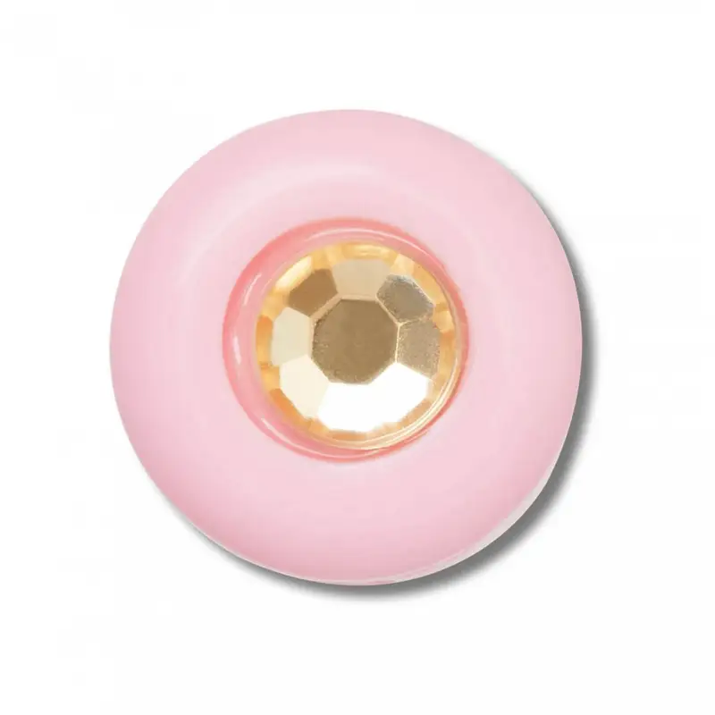 Pink and yellow acrylic gem