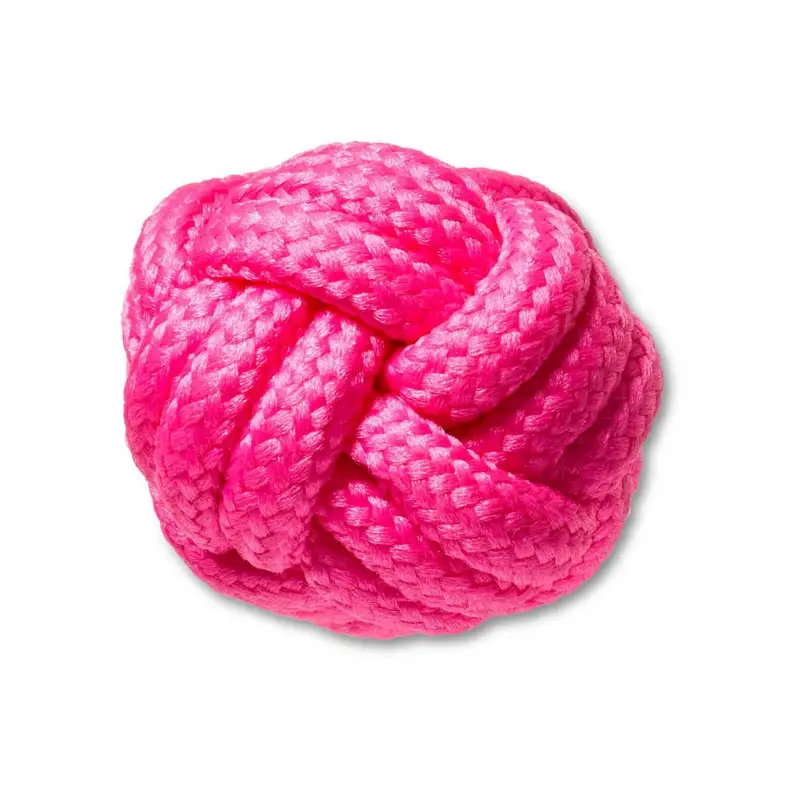 Pink knotted puff