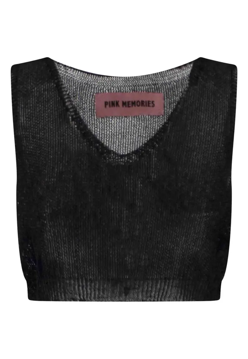 Pink Memories Top Donna Nero 3191878