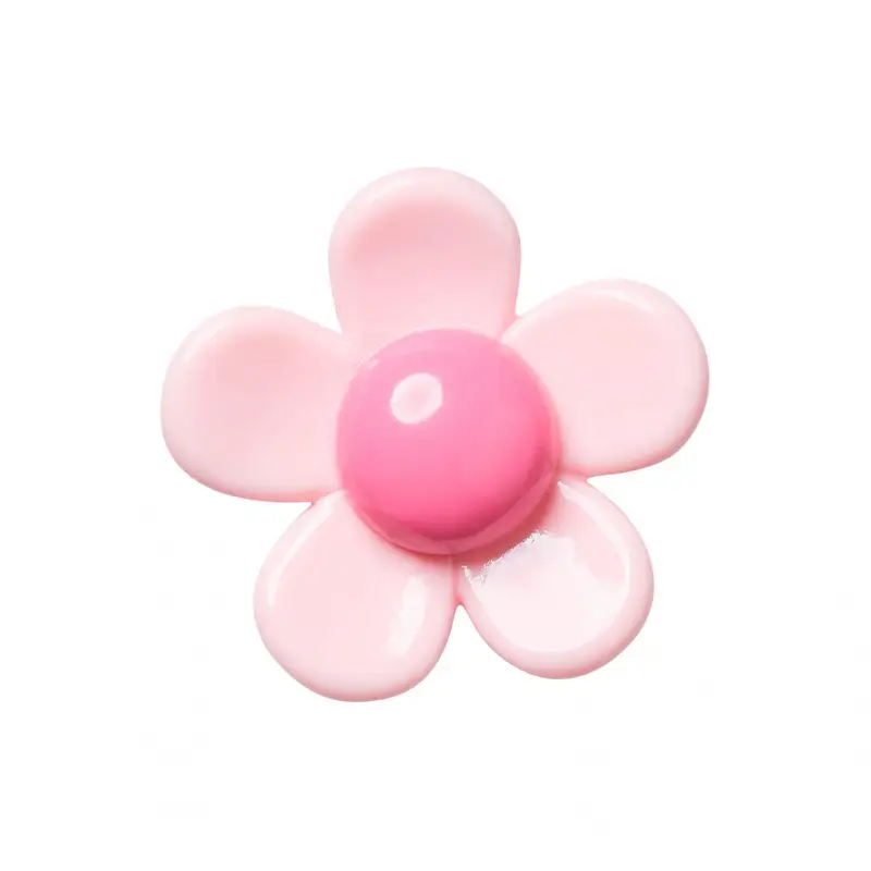 Pink resin flower