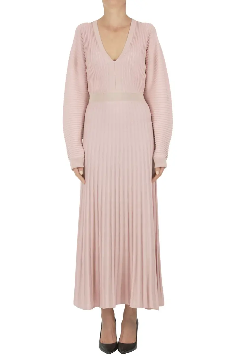 Abito Bastet in maglia Cipria