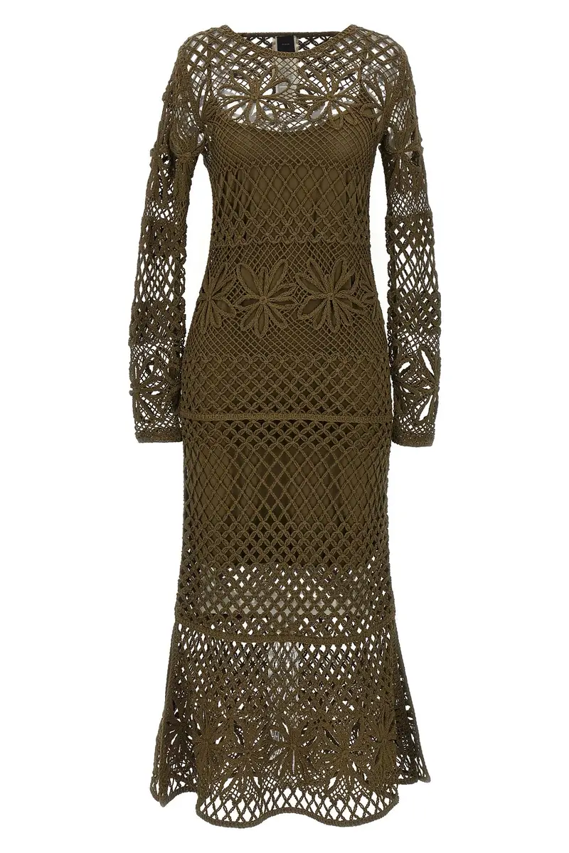 Abito Crochet Verde