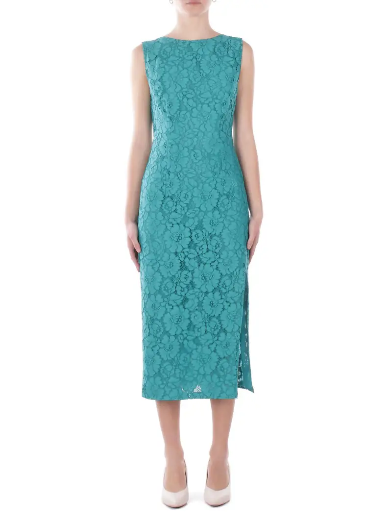 Abito Donna PINKO Verde Drupa abito pizzo rebrode