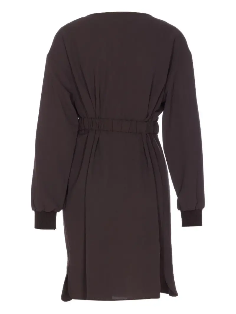 Abito marrone con cintura decorata miniatura 2