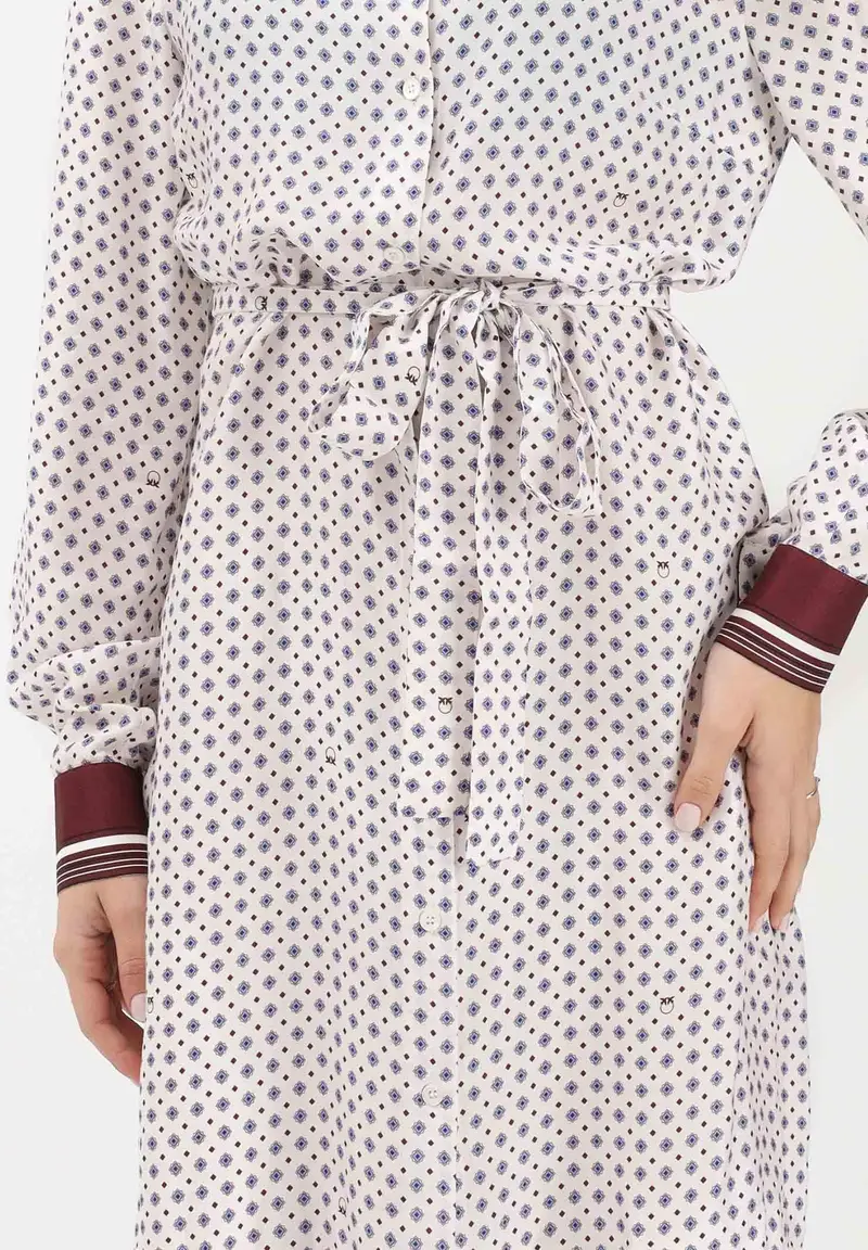 Abito midi ELICIA bianco da donna miniatura 3