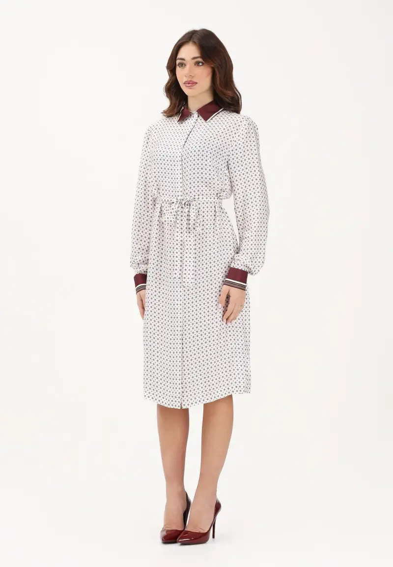 Abito midi ELICIA bianco da donna