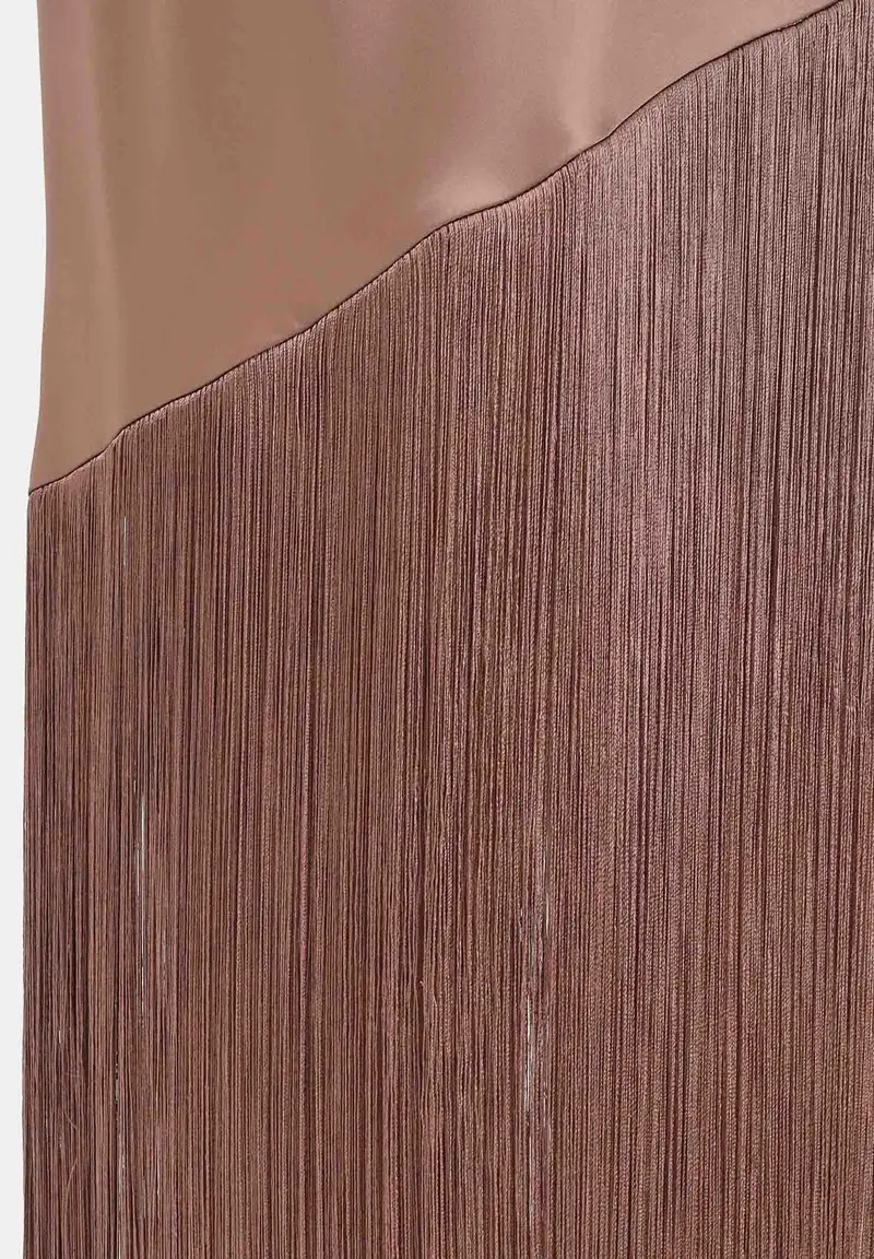 Abito midi Kiwi marrone da donna miniatura 3