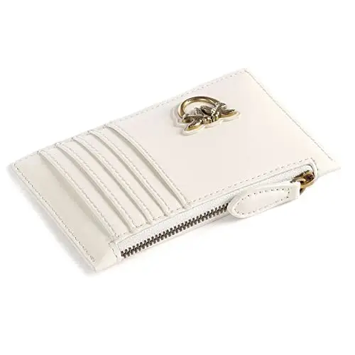 Pinko Airone CARDHOLDER Vitello, Accessori Portacarte da Viaggio Donna, Z14Q_Bianco Seta miniatura 2