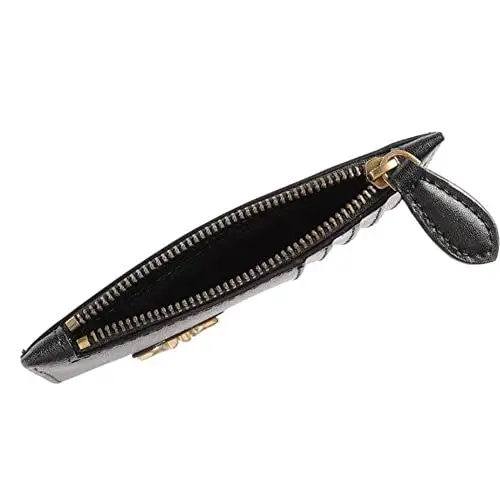 Pinko Airone CARDHOLDER Vitello Seta, Accessori Portacarte da Viaggio Donna, Z99Q_Nero miniatura 2