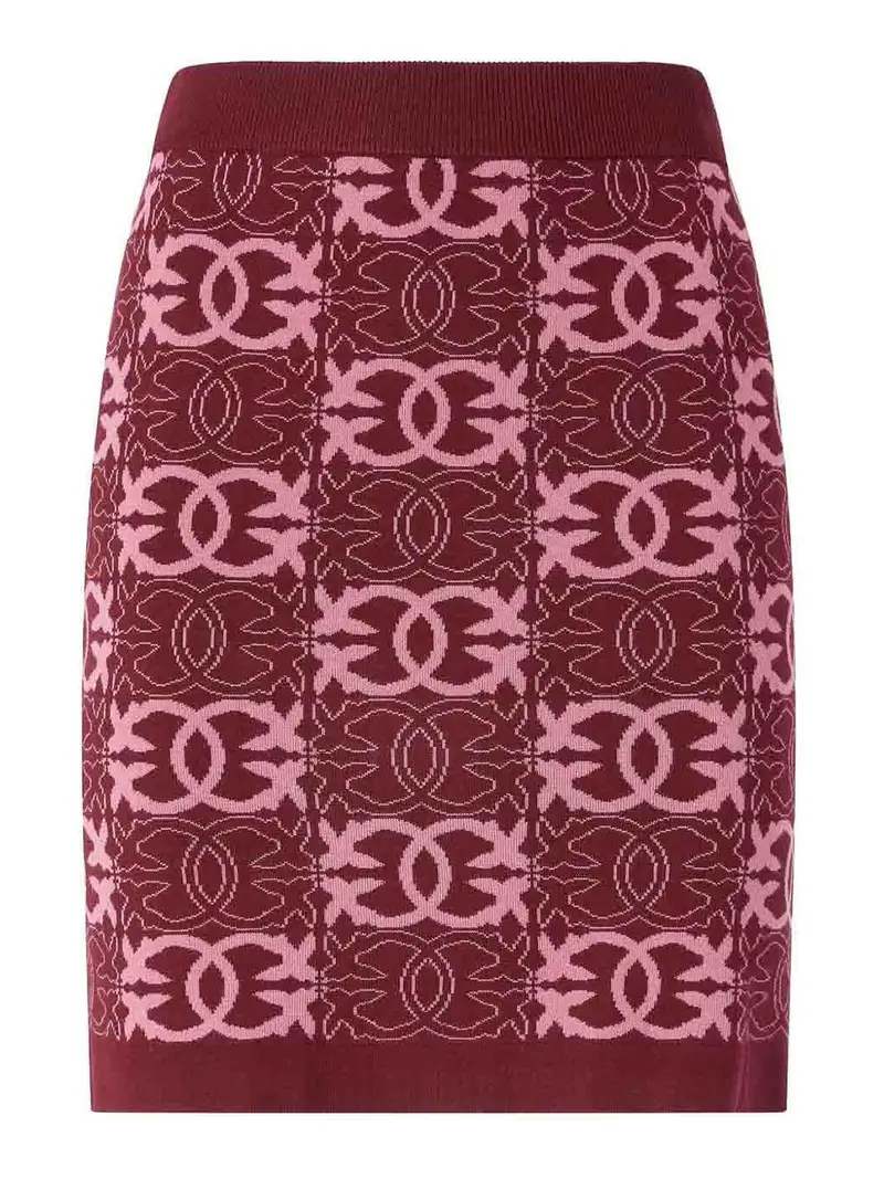 Bang Bang Minigonna Jacquard I Bordeaux Rosso
