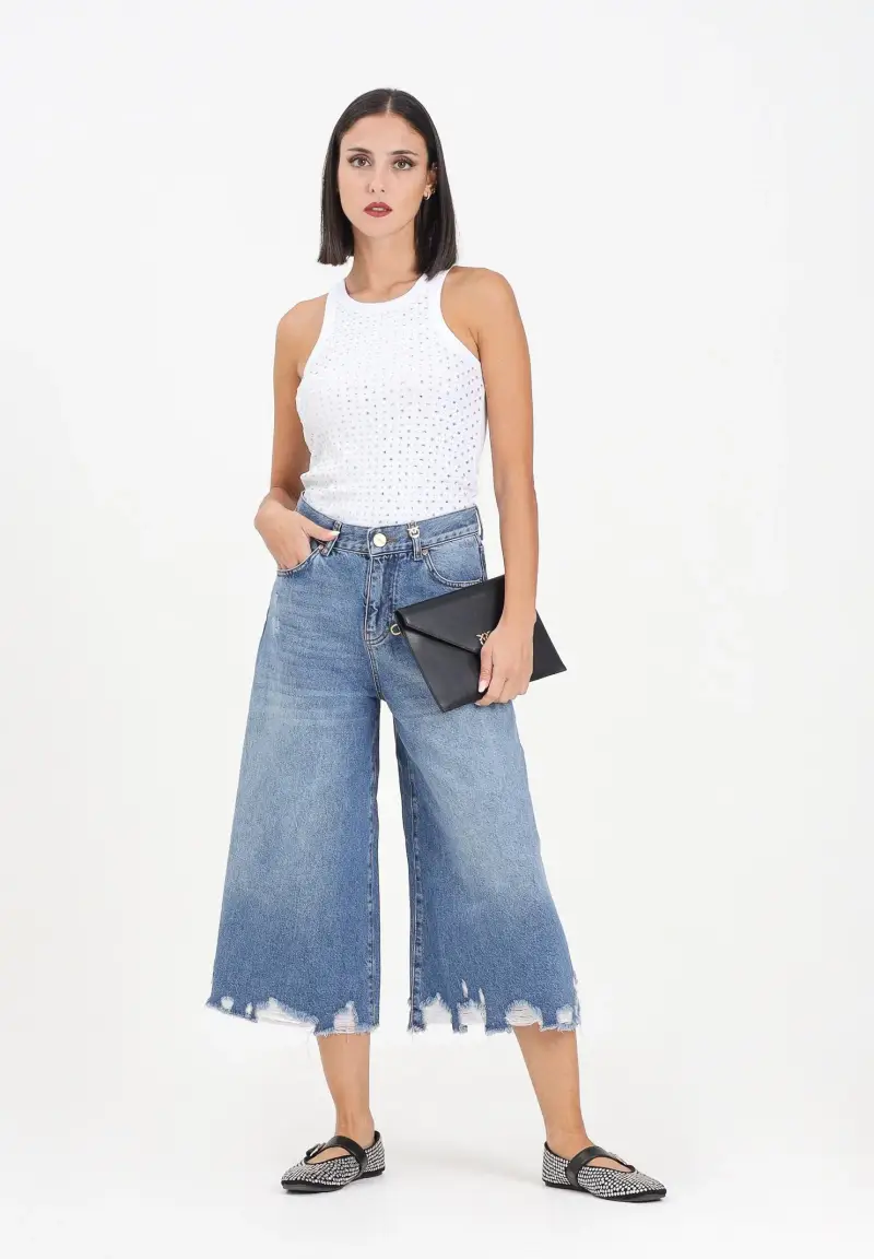 Pinko Bermuda Donna Denim 2818658 miniatura 2