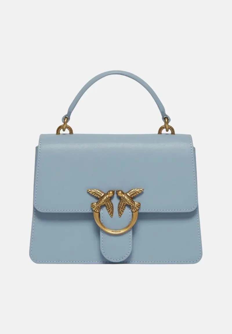 Borsa a mano Mini Love Bag One Top Handle Light celeste da donna