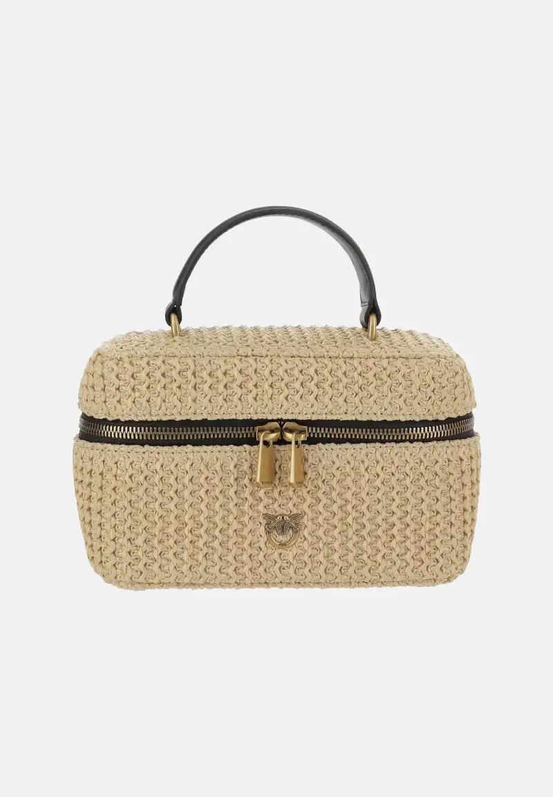 Borsa a mano Vanity beige da donna