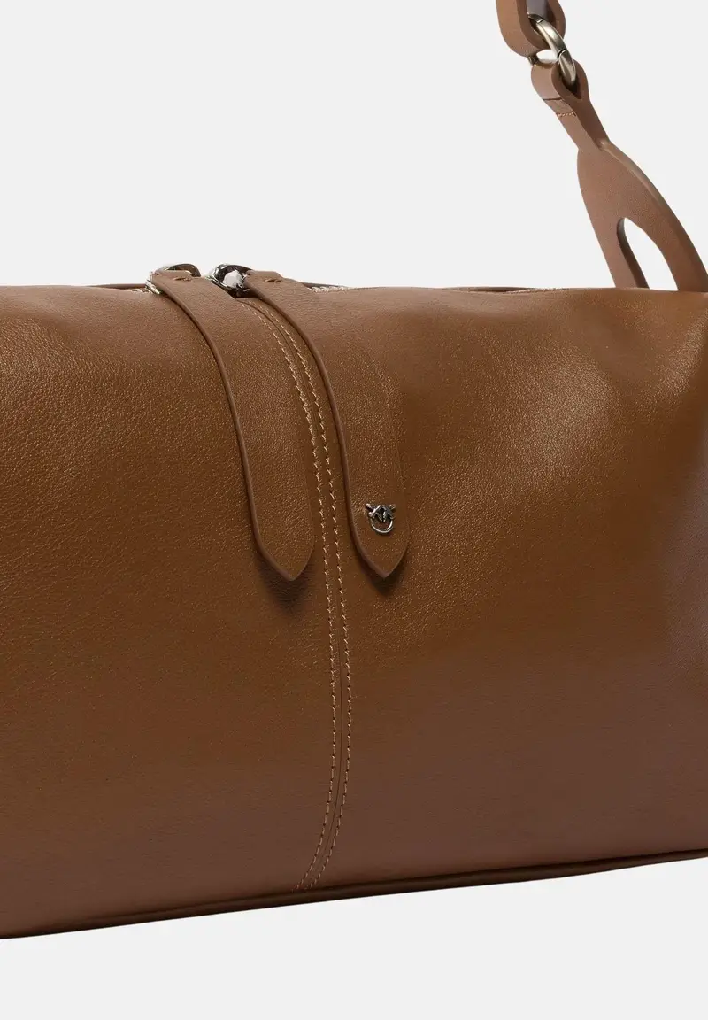 Borsa a spalla Keeper Bag marrone da donna miniatura 2