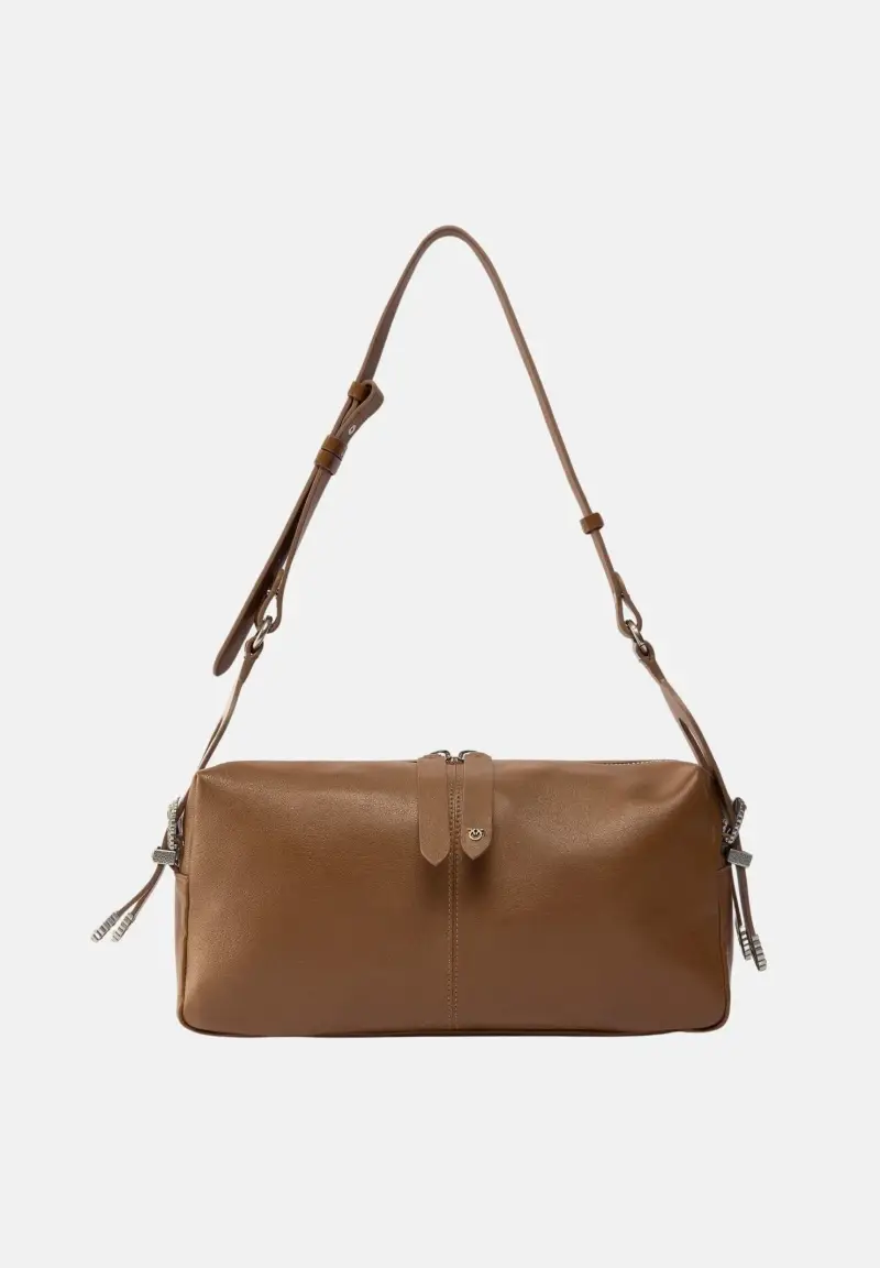 Borsa a spalla Keeper Bag marrone da donna