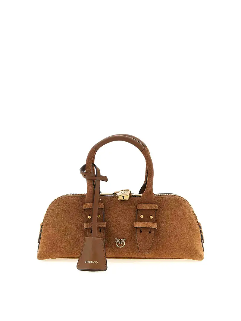 Borsa a tracolla Baguette da bowling Marrone