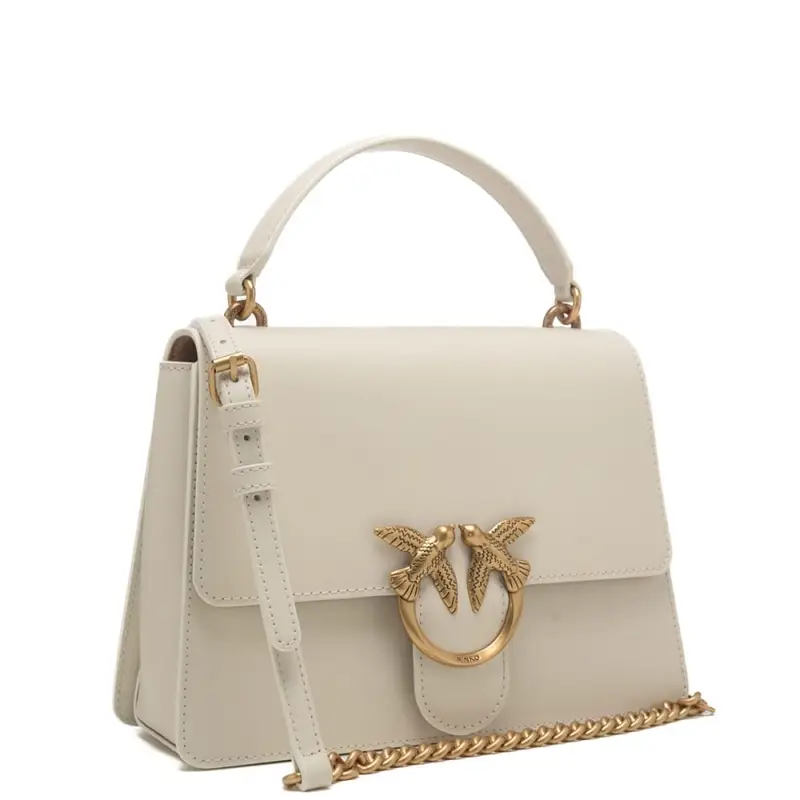borsa a tracolla donna classic love one top handle light simply avorio oro miniatura 2