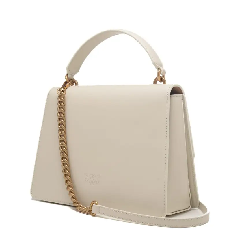 borsa a tracolla donna classic love one top handle light simply avorio oro miniatura 3