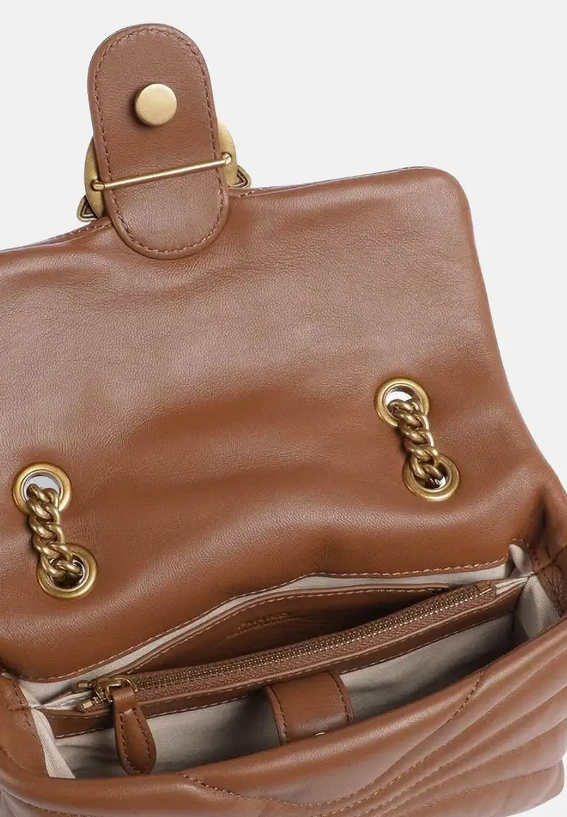 Pinko Borsa a tracolla Donna Marrone 4323366 miniatura 3