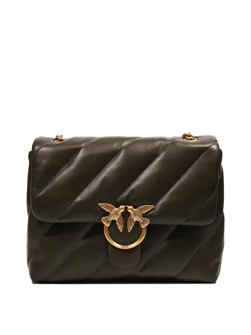 Borsa Big Love Puff Maxi Quilt Verde Fango