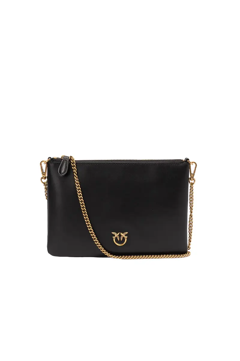 Borsa Donna Pinko 100455A0F1 Nero/oro antico BLACK