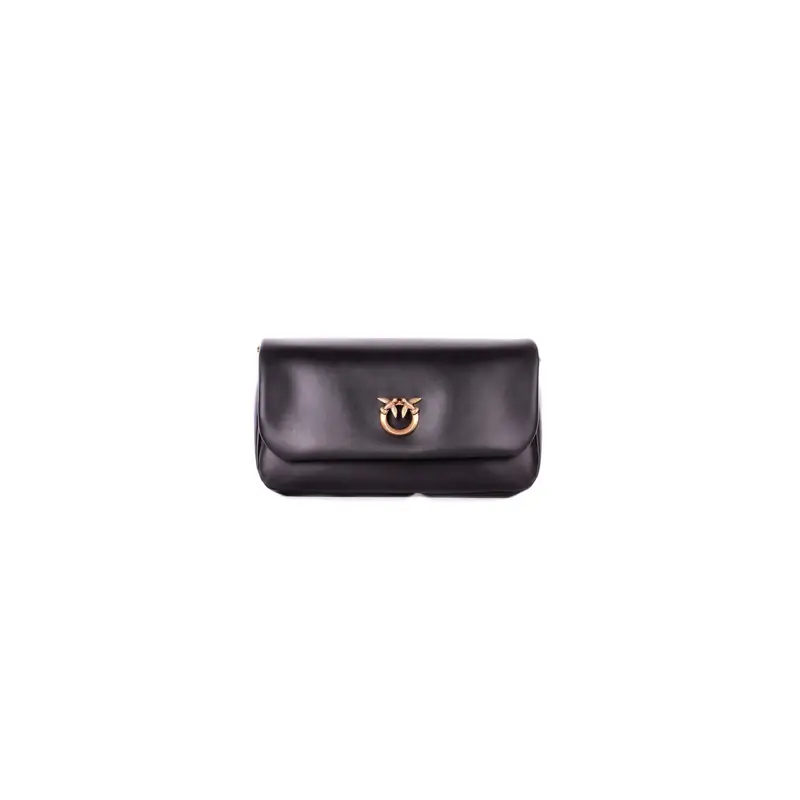 Borsa Donna PINKO Nero gold Click soft baguette handle