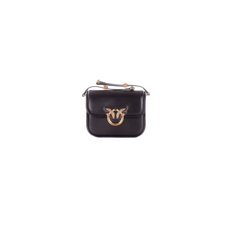 Borsa Donna PINKO Nero gold Love box bag fl mini nappa
