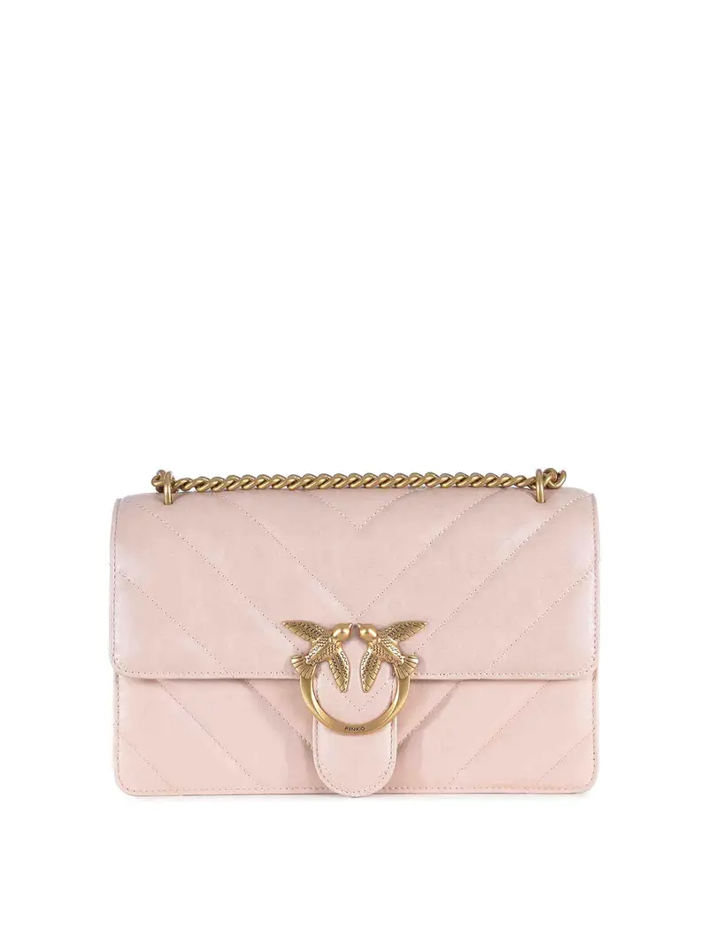 Borsa fatta in pelle Nappa Rosa Chiaro