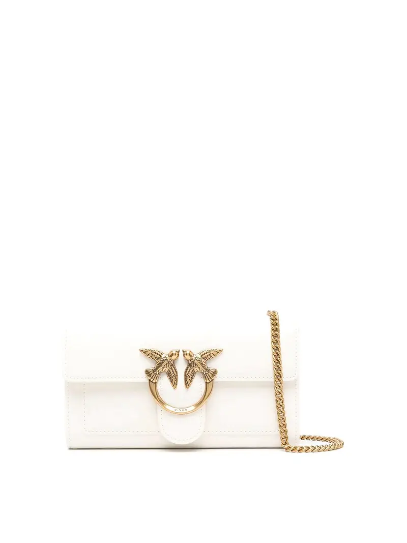 Borsa Love one in pelle Bianco