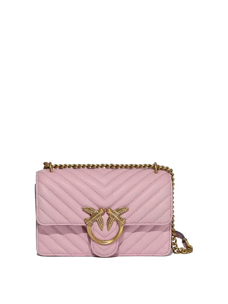 Borsa Mini Love One Chevron Rosa Oro