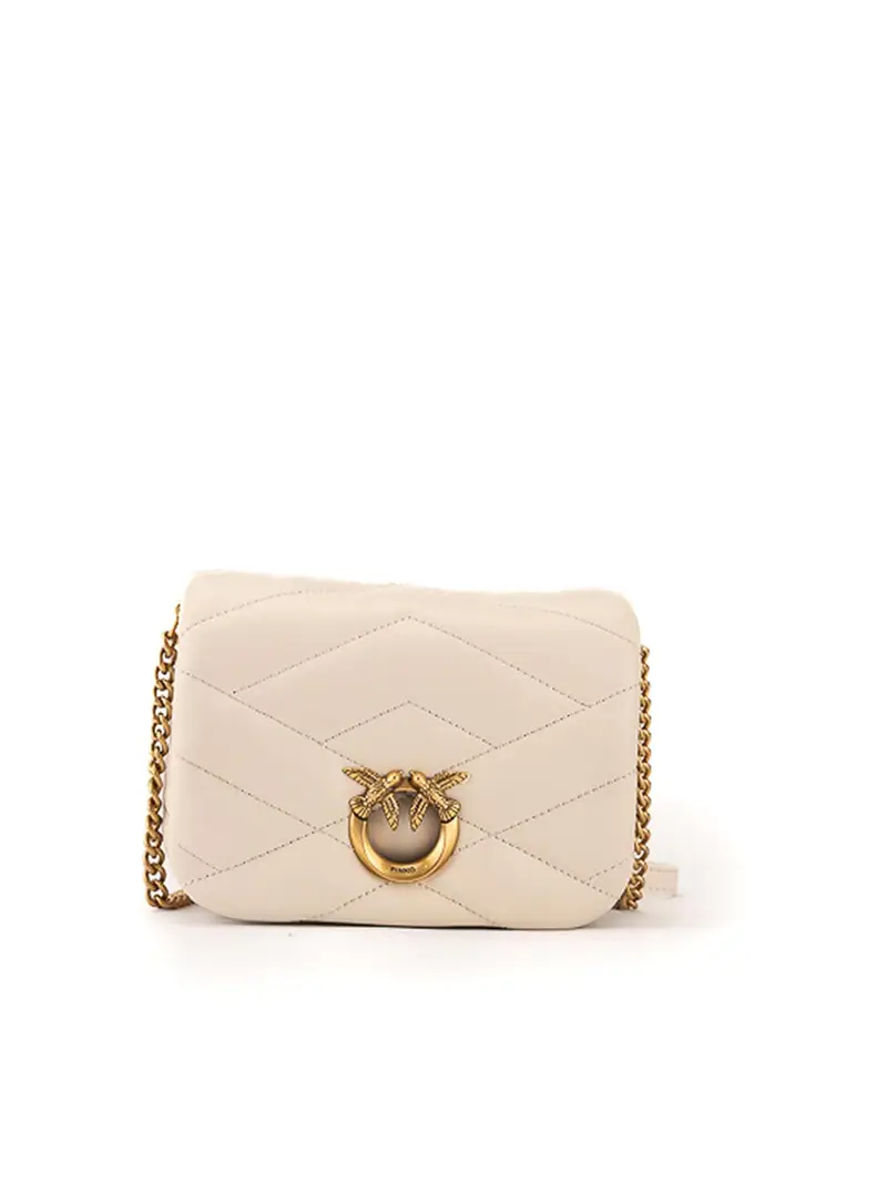 Borsa puff baby love click Bianco