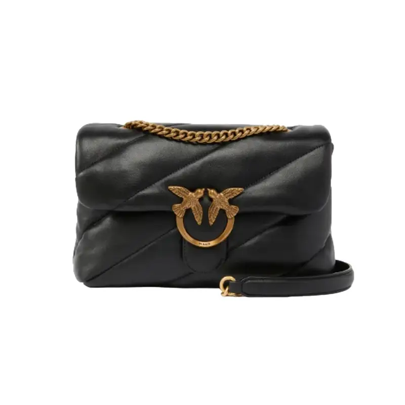 borse a spalla donna pinko - love puff classic cl sheep - nero BLACK