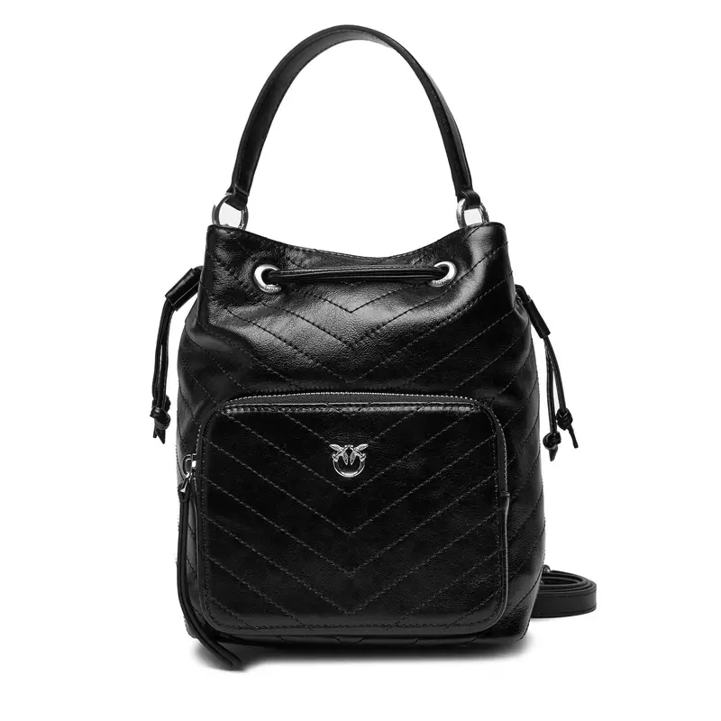 Borsetta PINKO Cargo Bucket Vitello Al 25-26 PLTT 105112 A2JC Nero